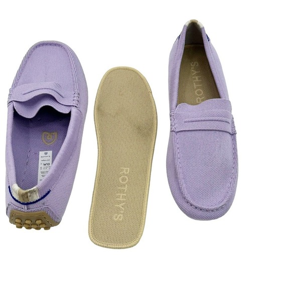 Rothy's The Driver Soft Loafer Slip-On Orchid Purple Size W10 NWOB - Picture 7 of 10